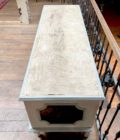 Chest of drawers with stained glass