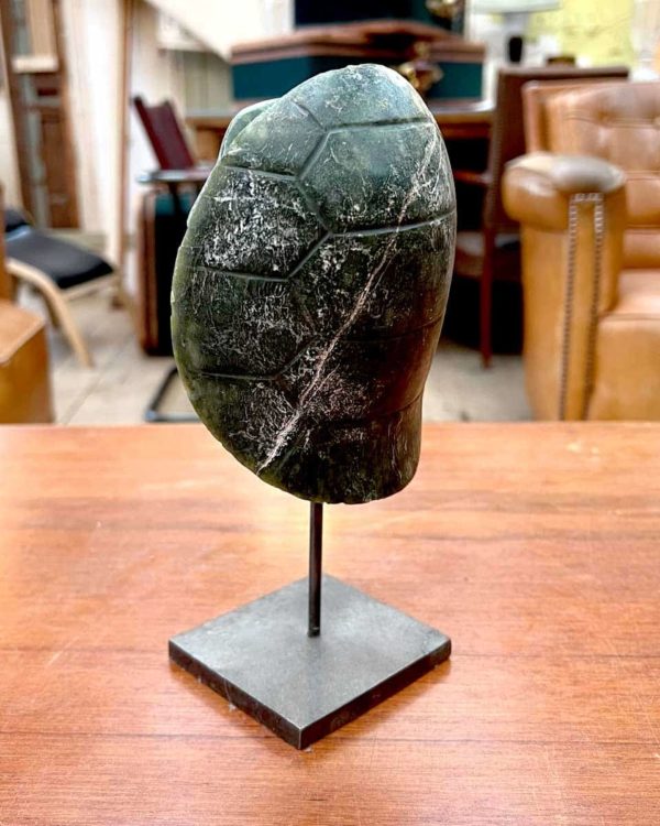 Turtle shell statuette side