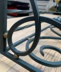Wrought iron coat rack