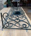 Wrought iron coat rack