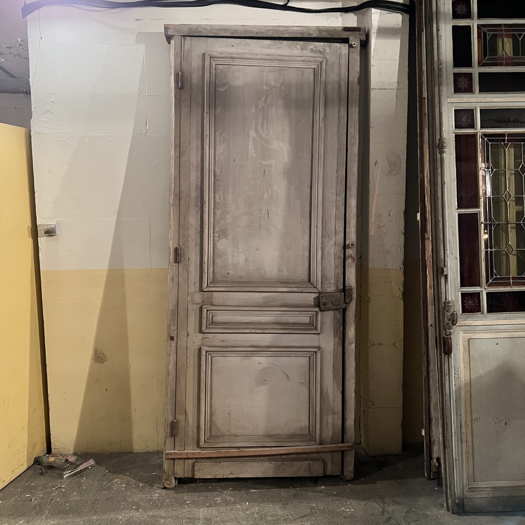 Antique door with frame 108×255 cm