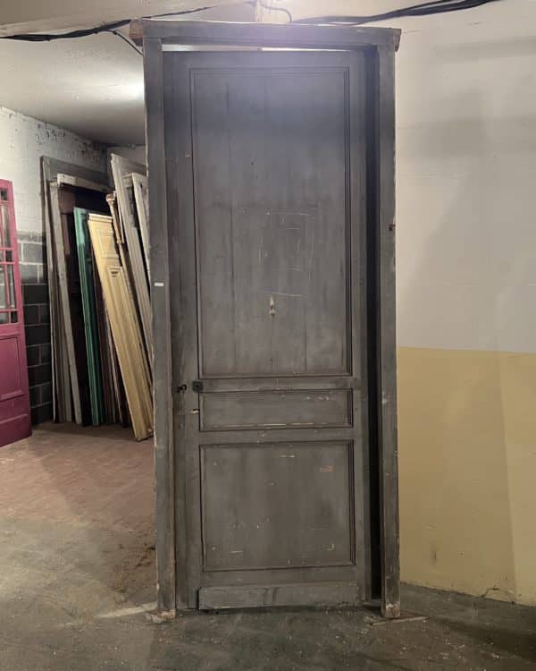 Antique door with frame 108×255 cm