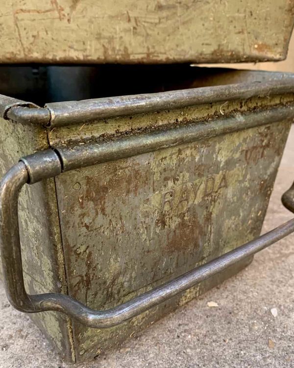 Rayda" iron container, 42x16x22cm.