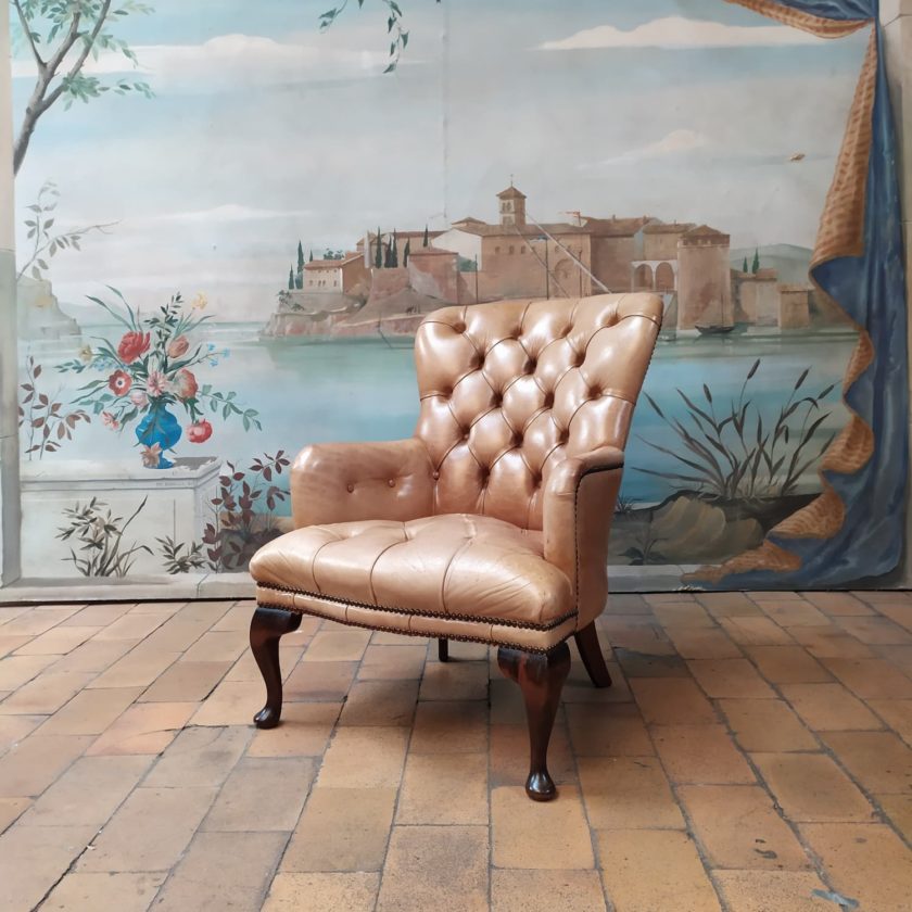 Fauteuil chesterfield chippendale