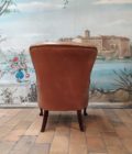 Fauteuil chesterfield chippendale dos