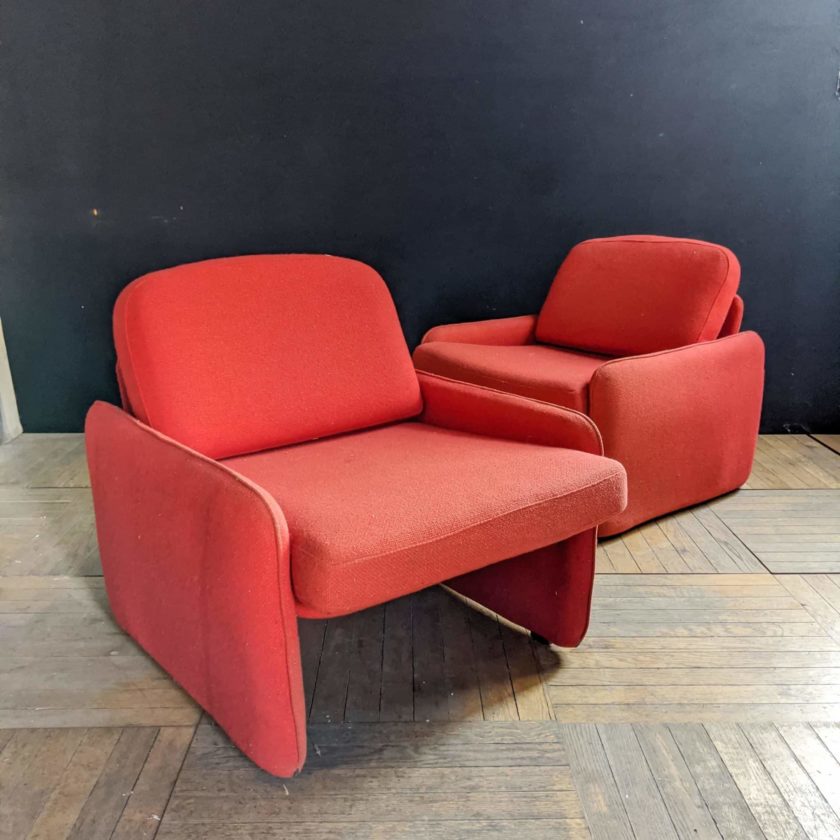 fauteuil rouge front