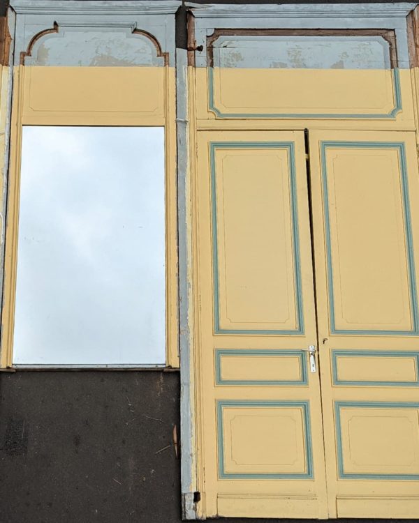 Facade de placard porte 2 Jaune