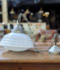 lampe en opaline blanche side