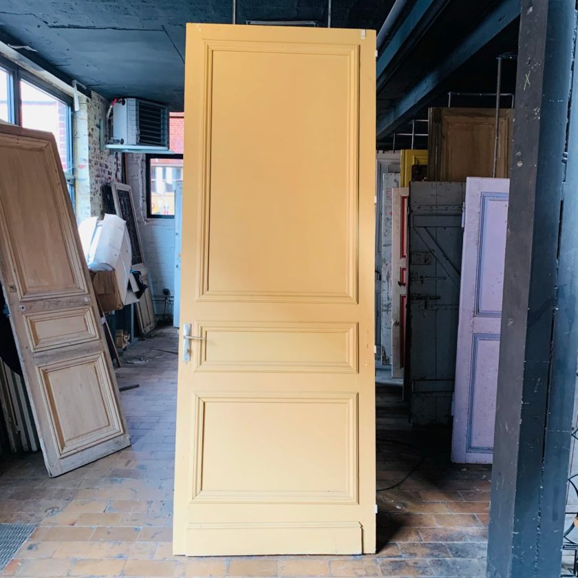Haussmann-style door with full hand-painting