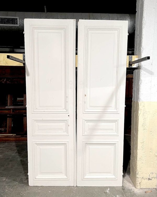 Haussmann-style double door 247×140 cm