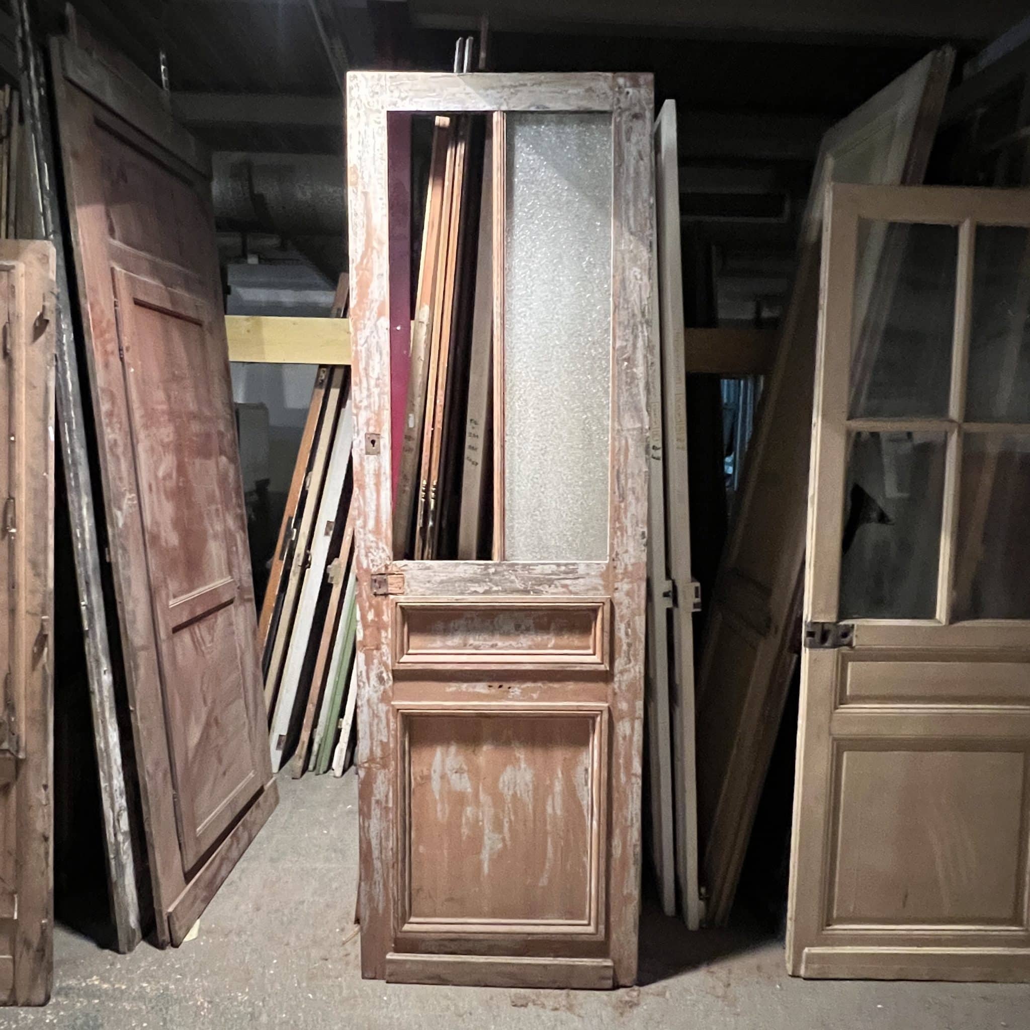 Porte-vitree-80x249-cm-1 | Matériaux Authentiques Glass door 80×249 cm