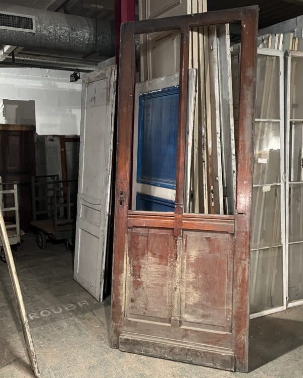 Porte vitrée ancienne 102×248 cm