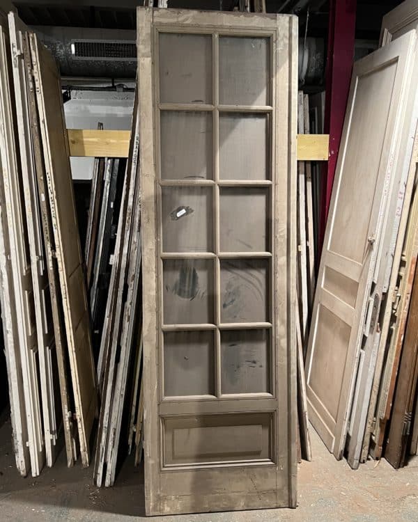 Antique glass door 76×245 cm