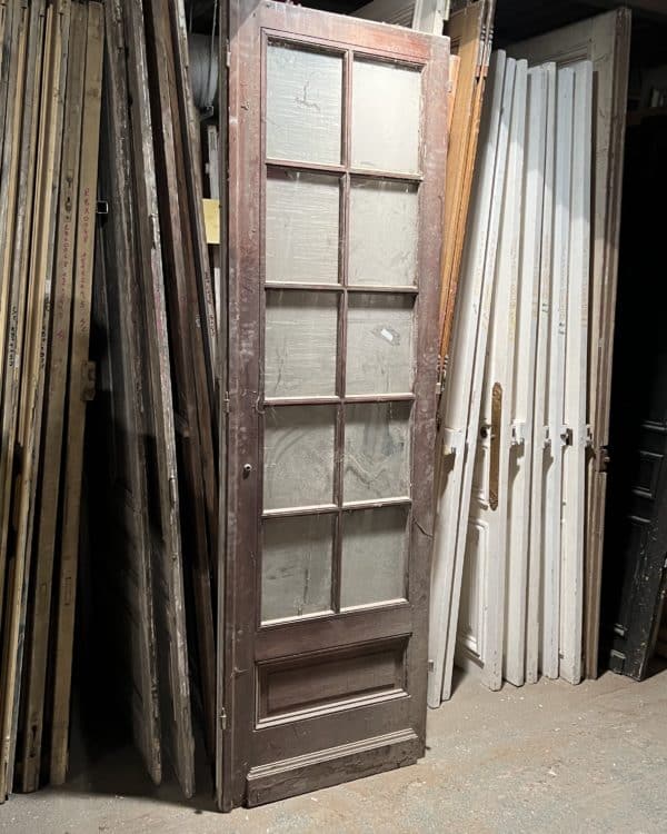 Antique glass door 76×245 cm