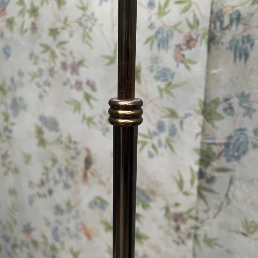Brass floor lamp details