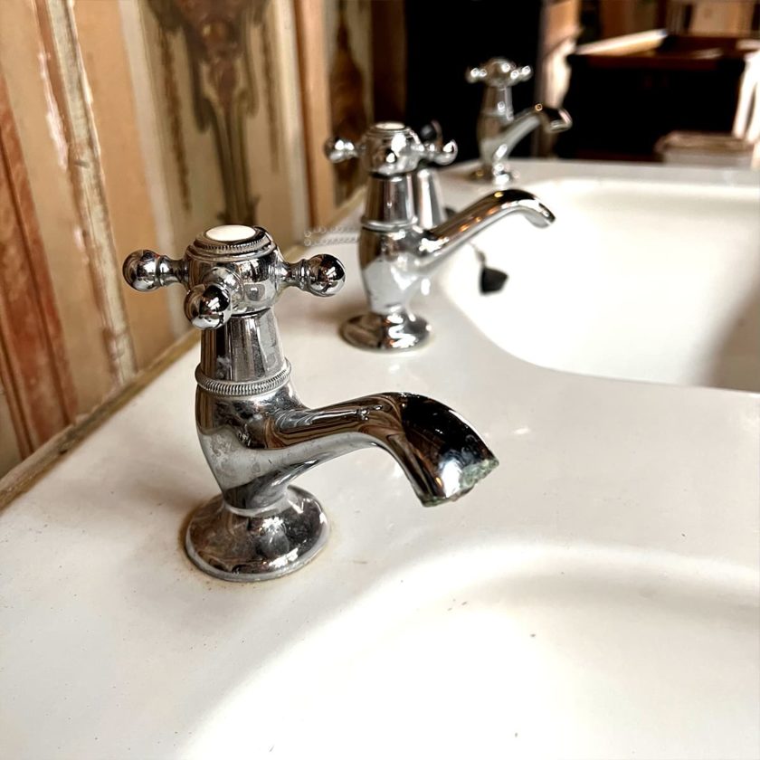 double washbasin details