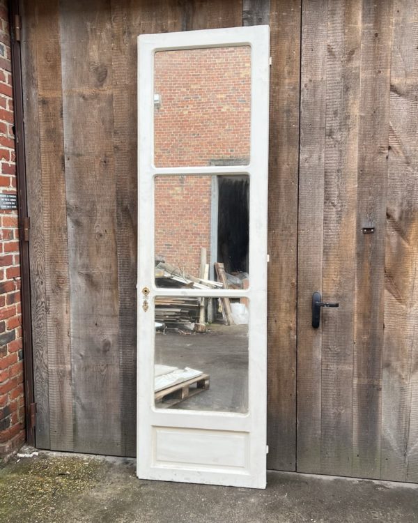 antique door with mirror