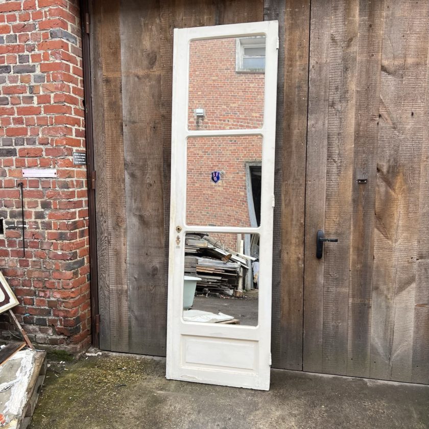 antique door with mirror back