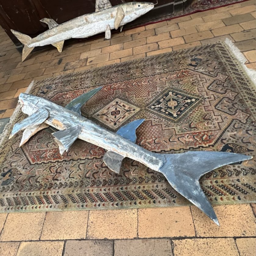 shark tail sculpture