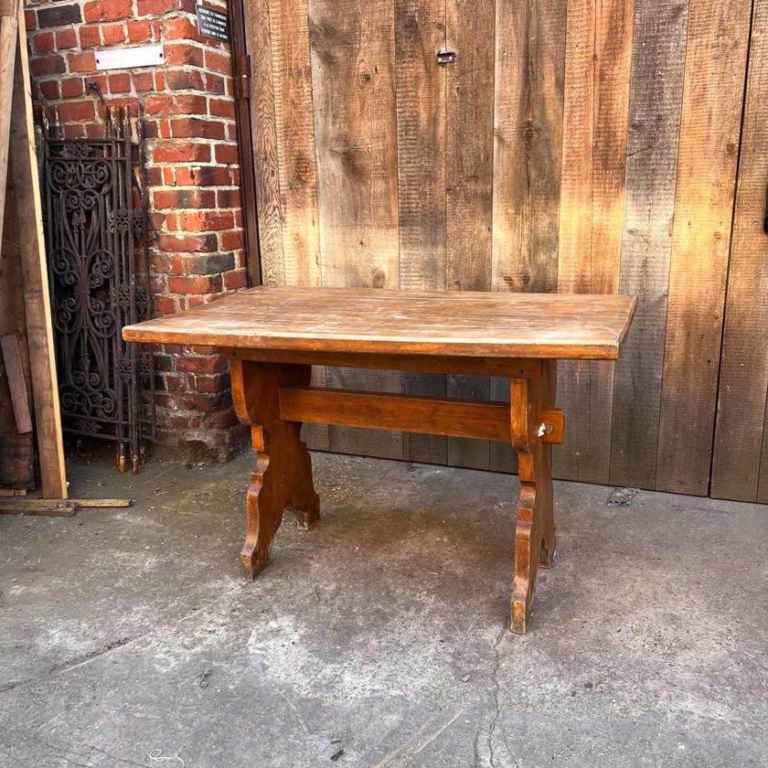 Wooden table side