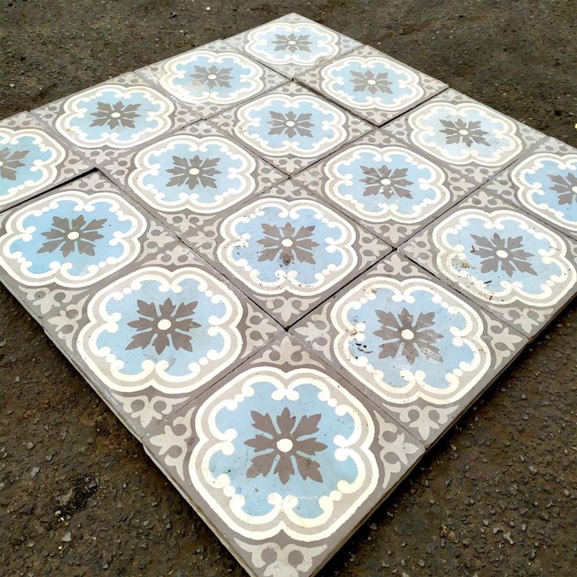cement tiles blue grey white 1