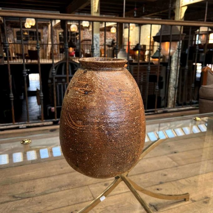 stoneware vase side ball