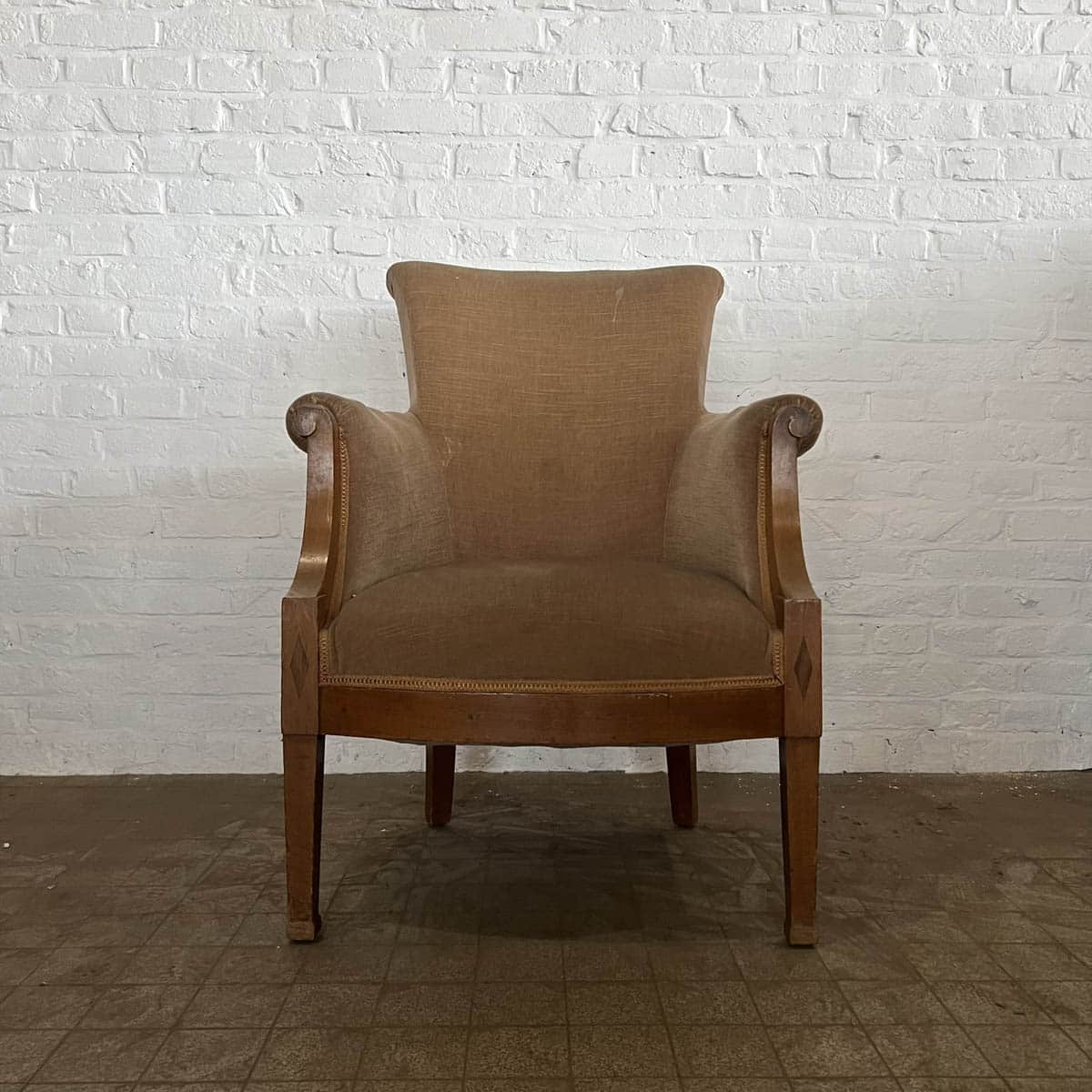 IMG_6511 | Authentic Materials Brown velvet bolster