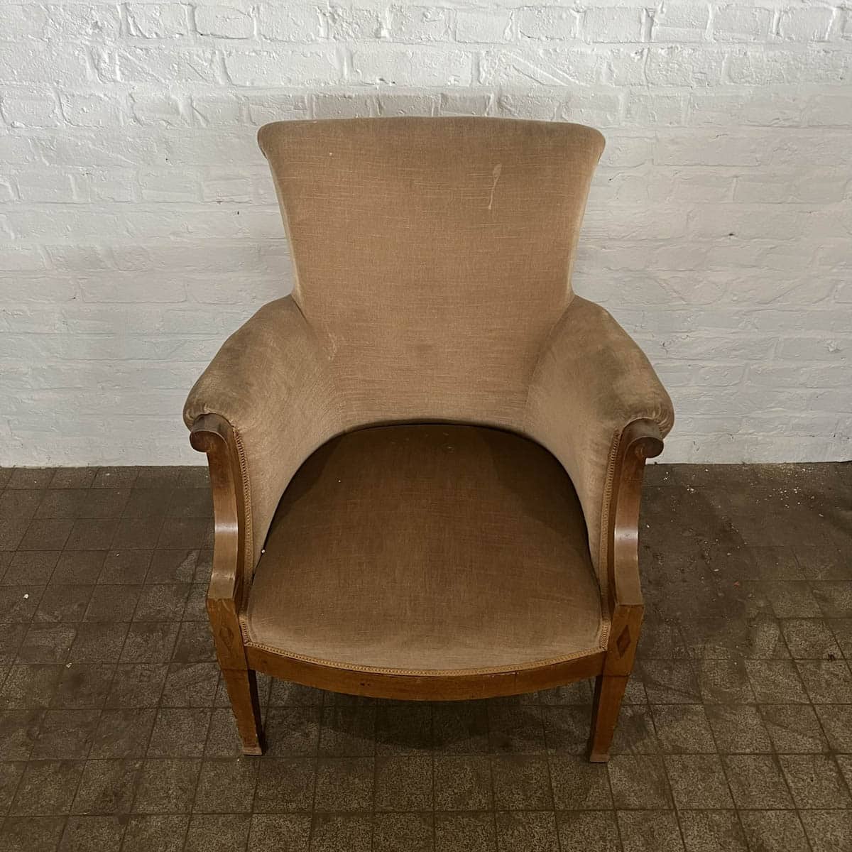 IMG_6512 | Authentic Materials Brown velvet bolster