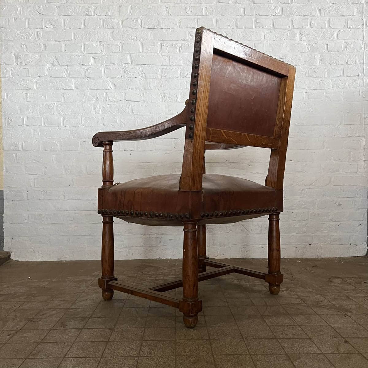 IMG_6518 | Matériaux Authentiques Fauteuil en chêne et cuir