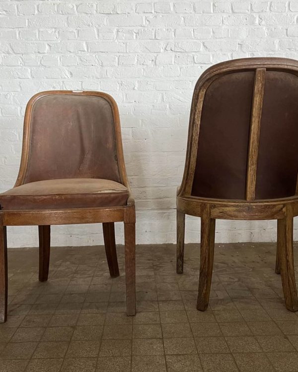 IMG_6521 | Matériaux Authentiques Chaise gondole en chêne Banque de France