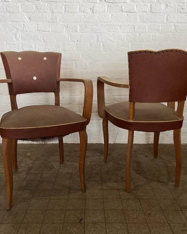 Paire de fauteuils bridge