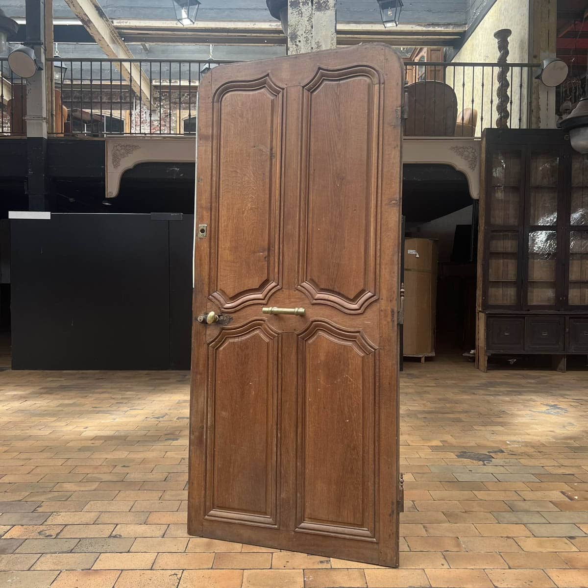 Antique entrance door with frame 95×213.5cm