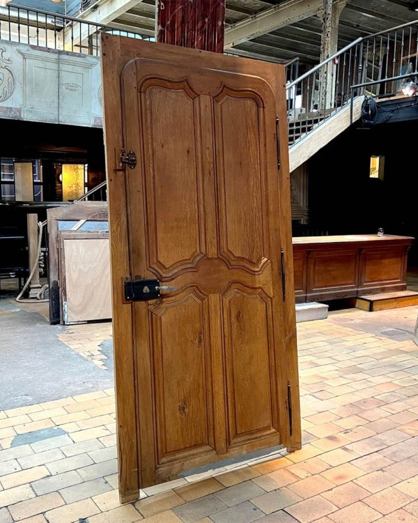 Antique entrance door with frame 95.5x213.5cm