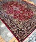 Grand tapis rouge bleu