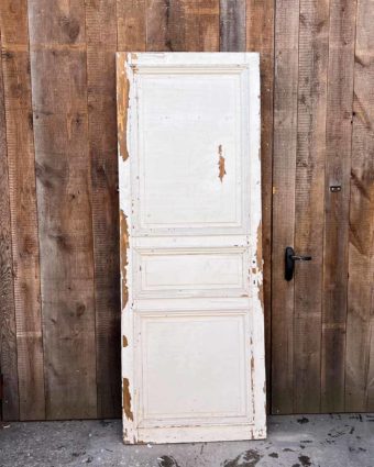Porte ancienne en sapin 84x229 cm front