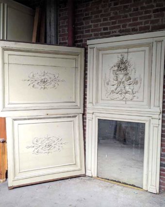 Ensemble panneau de boiserie