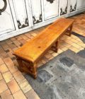 Banc en chêne side
