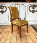 Chaise tissu velour