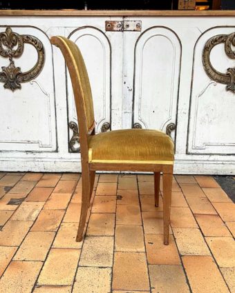 Velvet side chair
