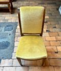 Velvet top chair
