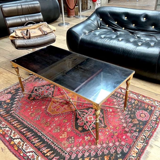 Coffee table in the style of Maison Jansen side