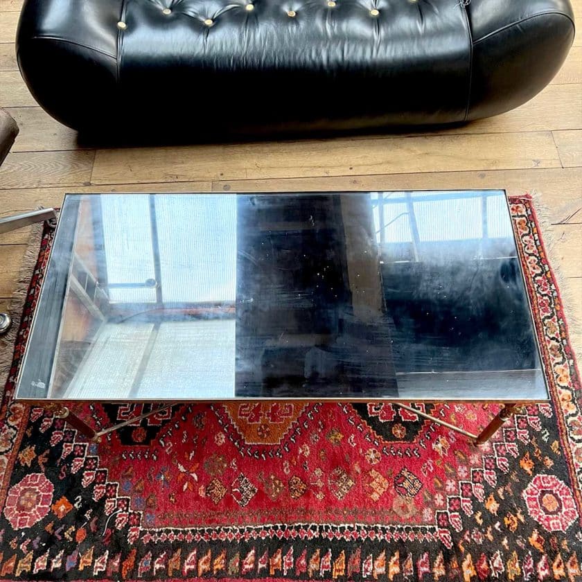 Coffee table in the style of Maison Jansen top