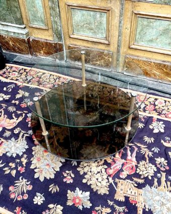 Tripod coffee table side