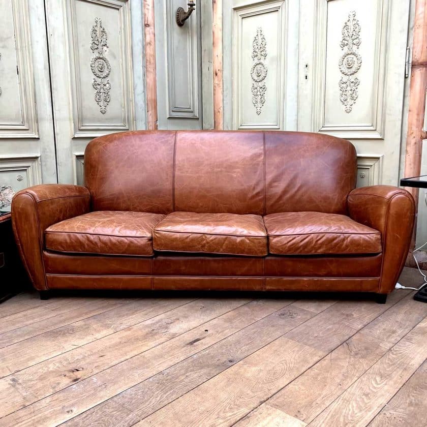 3 seater club sofa front
