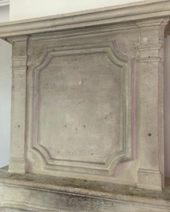 Stone fireplace top