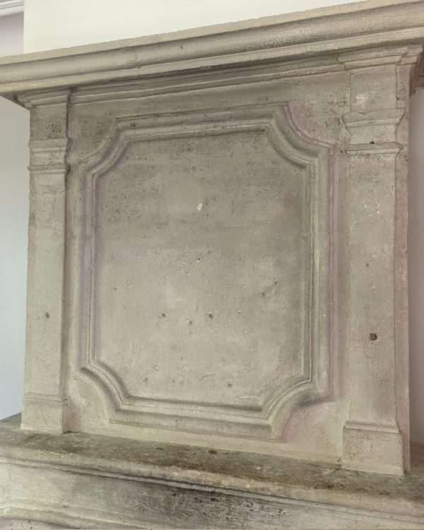 Stone fireplace top