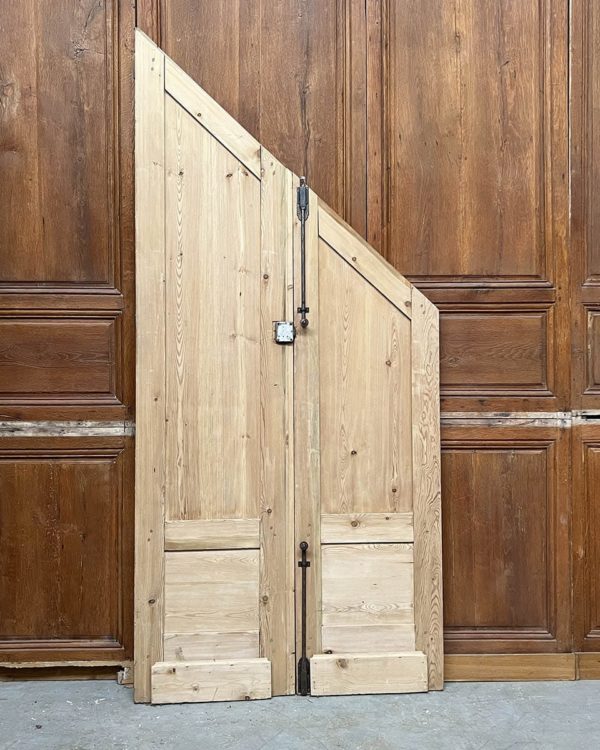 Double door under stairs