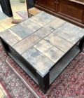 Industrial coffee table top