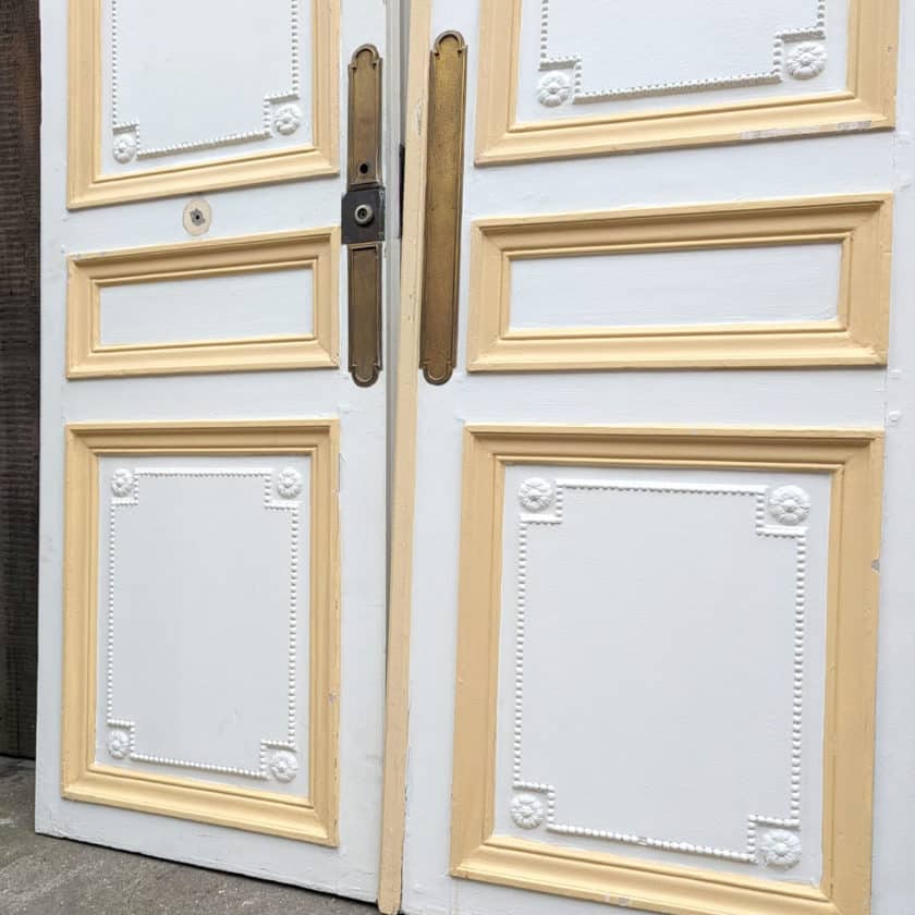 Haussmannian double door 142x269 cm details