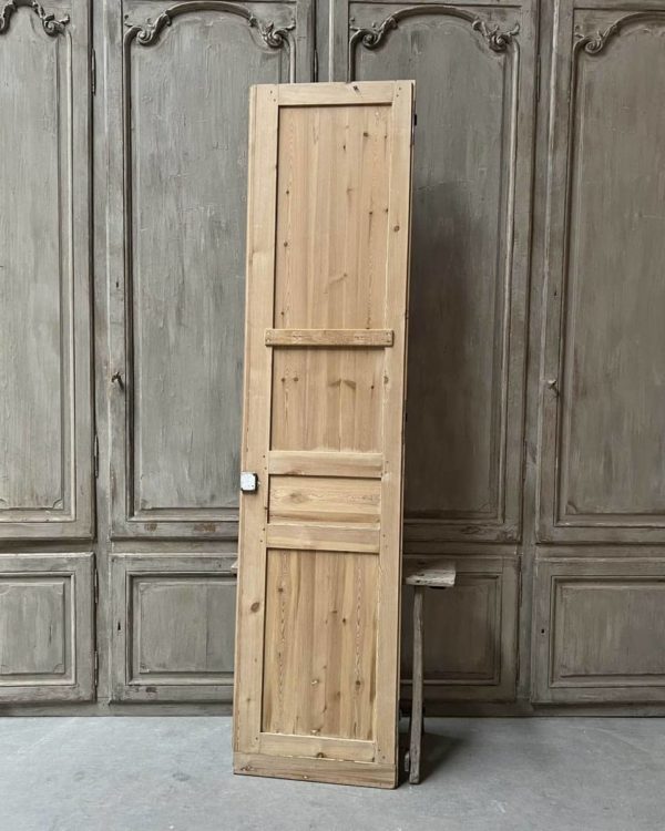 Haussmann-style stripped cupboard door 62.5×255.5cm
